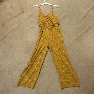 Golden yellow romper- Loose, comfy, button at the top and stretchy back